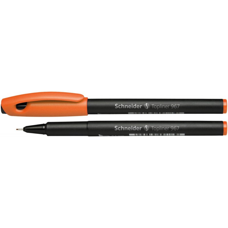 Feutre pointe fine Schneider Topliner 967 Orangé