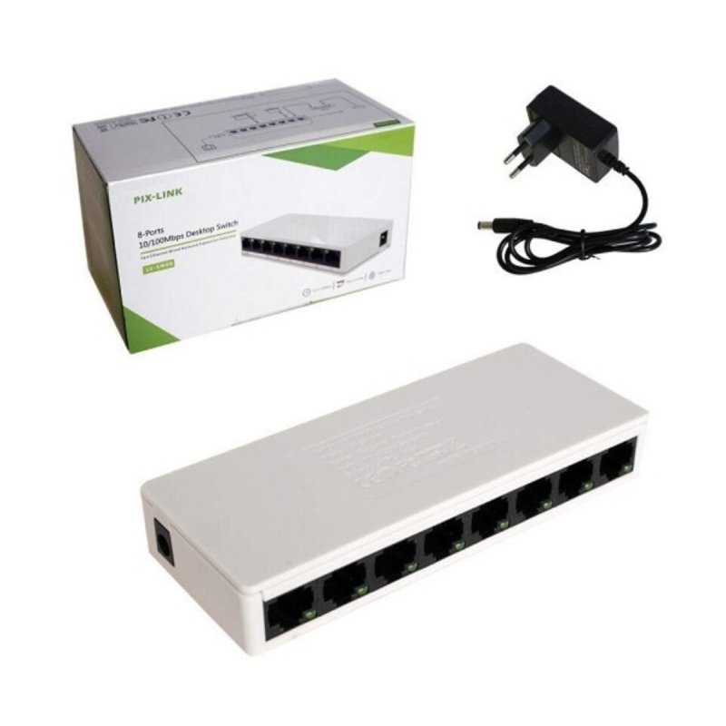 Switch de bureau PIX-LINK 8 Ports Mbps