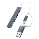 HUB USB 3.0 USB + ADAPTATEUR TYPE C