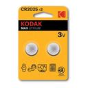 KODAK Pile ULTRA LITHIUM CR2025 B2 3V