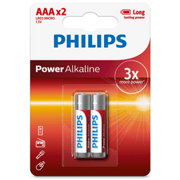Philips 2 PILES POWER ALKALINE AAA BP12