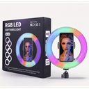 Selfie Ring Light 360° + tripode RGB