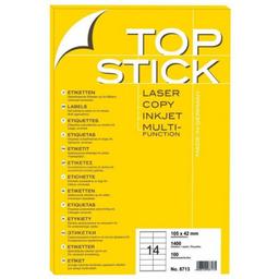 Etiquettes HERMA TOP STICK A4 14 105 x 42 mm