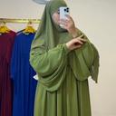 Jilbab femme une pièce « ZAHRA » Militaire longue femme