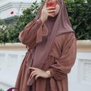 Jilbab femme sans manches haut deux pièces « Yara » Caramel longue femme robe moderne