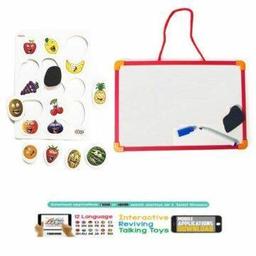 Tableau Magnetique 28*19.5 Cm + 14 Fruits interactifs Multilingue