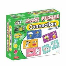 Puzzle de 2 Pcs de 10* 5 Cm Apprendre les connexions