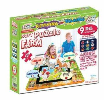Puzzle 48*33 Cm les animaux de la ferme Interactif