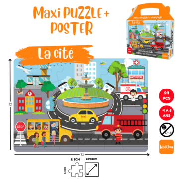 Puzzle + Poster La cité 3 à 5 ans