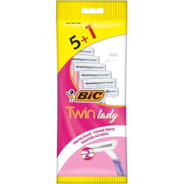 BIC Twin Lady Rasoirs Jetables Pochette de 5+1