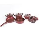 Cuisine Batterie Granite OMS 10 Pièces Bordeaux