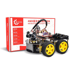 Keyes voiture intelligente multi-usages 4wd, pour le suivi de ligne Arduino, éviter les obstacles, suivi ultrasonique