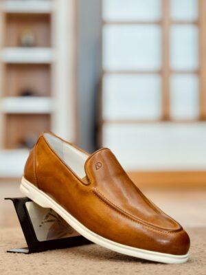 Mocassins en cuir TE11 CAMEL
