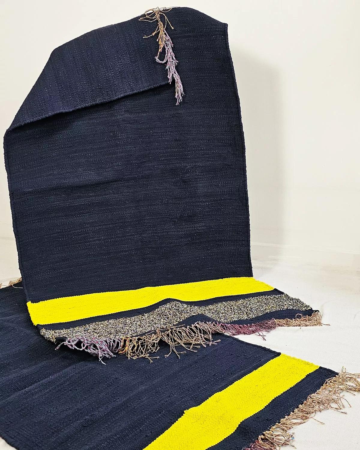 Anaspika Kilim en coton recyclé fait main BLUZE & artisanal