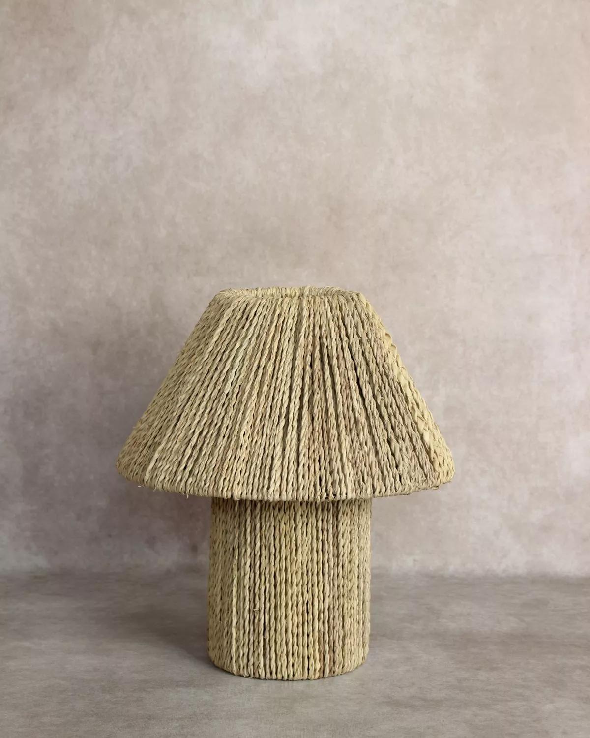 Anaspika Lampe artisanale en fibres naturelles DORI Fait main en