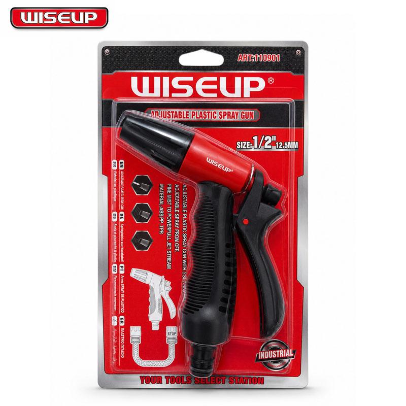 JET D'EAU PISTOLET REGLABLE EN PLASTIQUE 1 2" WISEUP