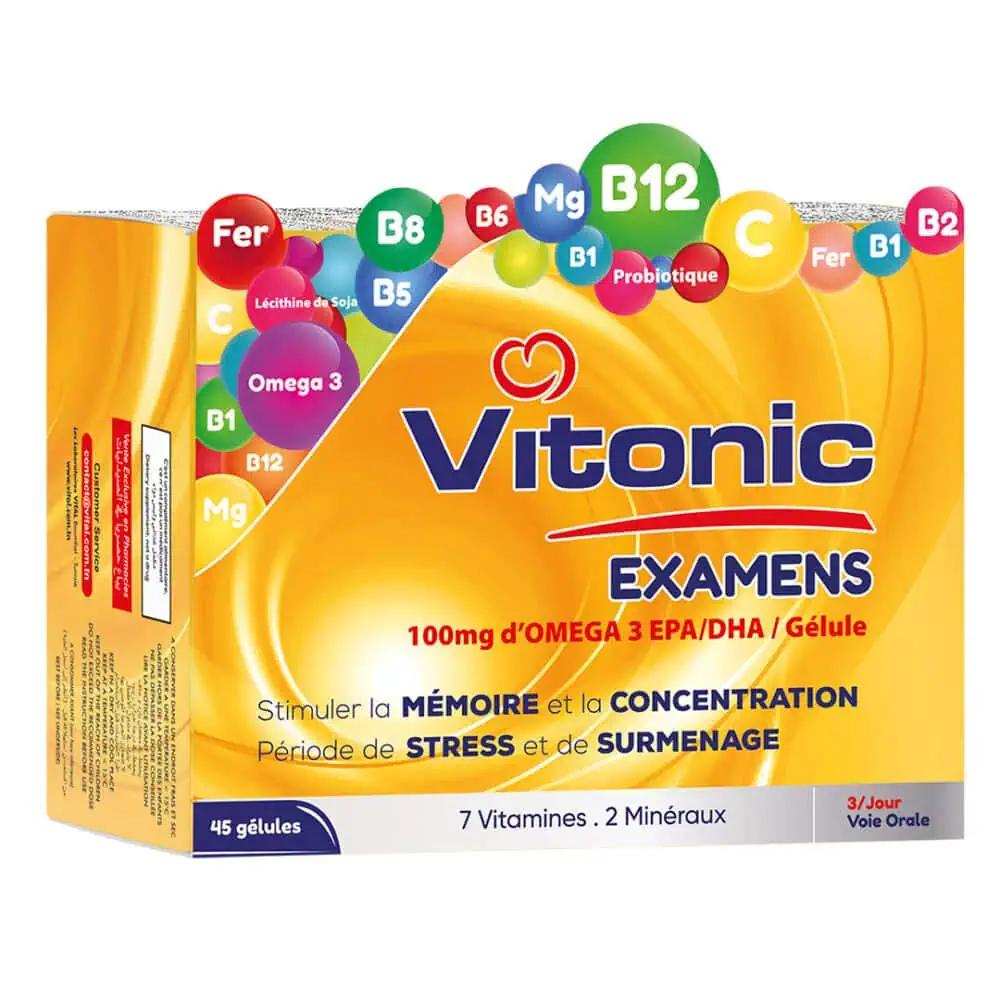 VITAL LABORATOIRES LABORATOIRES VITONIC EXAMENS 45 GELULES