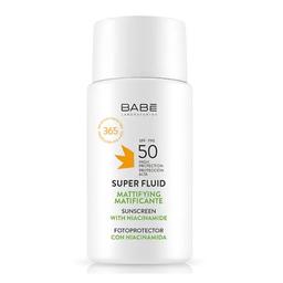 BABE FACIAL SUNSCREEN MATIFIANT SUPER FLUIDE SPF 50 +