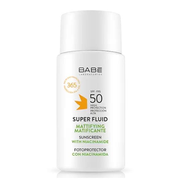 BABE FACIAL SUNSCREEN MATIFIANT SUPER FLUIDE SPF 50 +