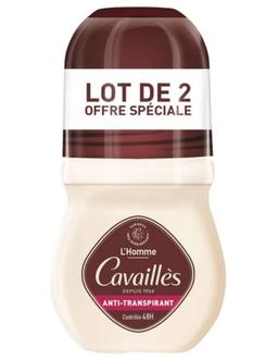 Cavailles Rogé Cavaillès absorb+ 48h homme anti-transpirant roll-on lot de 2 x