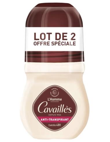 Cavailles Rogé Cavaillès absorb+ 48h homme anti-transpirant roll-on lot de 2 x
