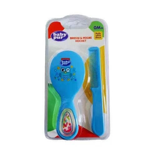 BABY PUR PUR Baby Pur Brosse Peigne Hochet