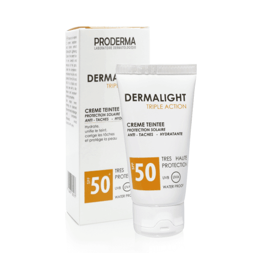 PRODERMA LABORATOIRE LABORATOIRE DERMALIGHT TRIPLE ACTION TEINTE SPF 50+