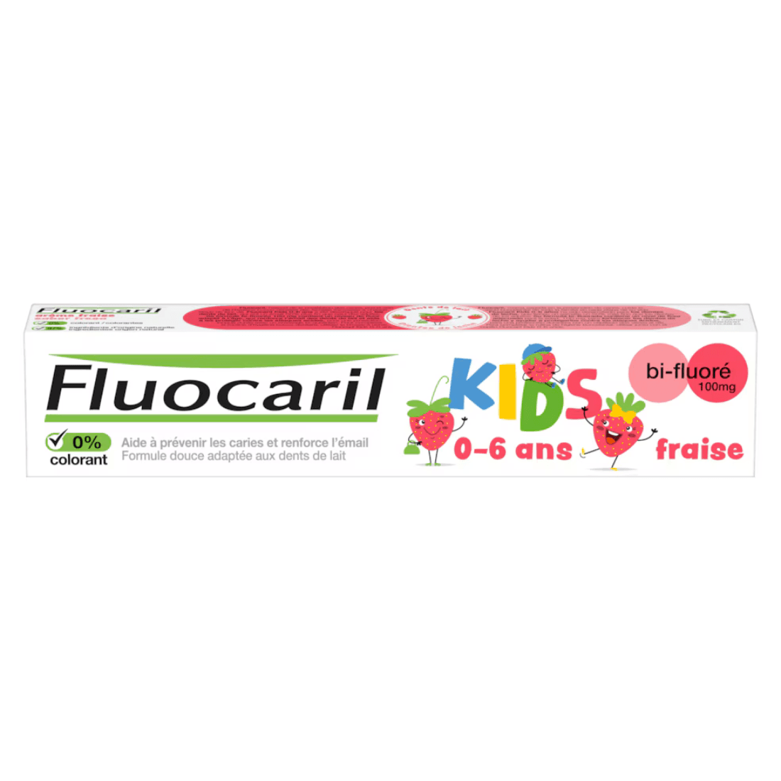fluocaril DENTIFRICE KIDS 0-6 ANS GEL FRAISE