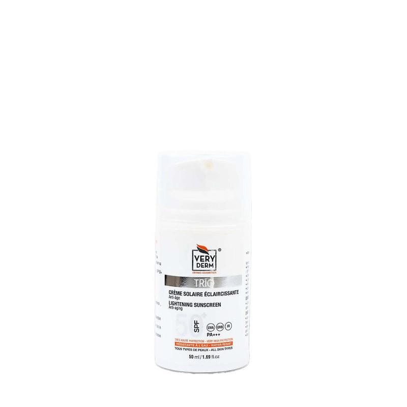 very derm derm solaire éclaircissante anti-âge SPF50+ Invisible
