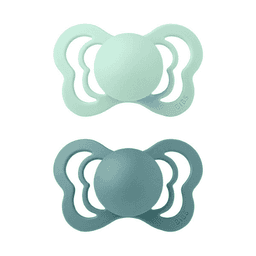 BIBS 2 SUCETTES COUTURE PACIFIER NORDIC ISLAND SEA SIZE 2