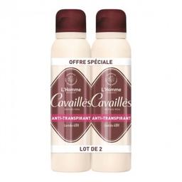 Cavailles ROGE CAVAILLES LOT DE 2 SPRAY HOMME ANTI-TRANSPIRANT 48H 2x