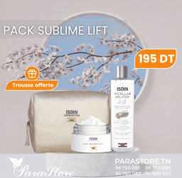 Isdin PACK SUBLIME LIFT EAU MICELLAIRE + AGE REVERSE CREME DU JOUR + TROUSSE