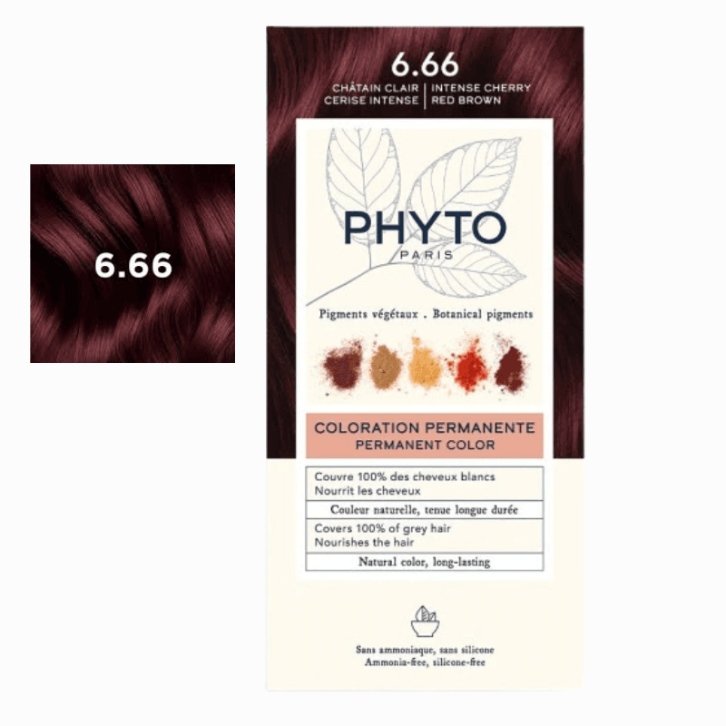 PHYTO COLOR COLOR COLORATION CHATAIN CLAIR CERISE INTENSE 6.66