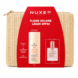 Nuxe FLUIDE SOLAIRE LEGER SPF50+ +HUILE PRODIGIEUSE FLORALE 10ML +TROUSSE