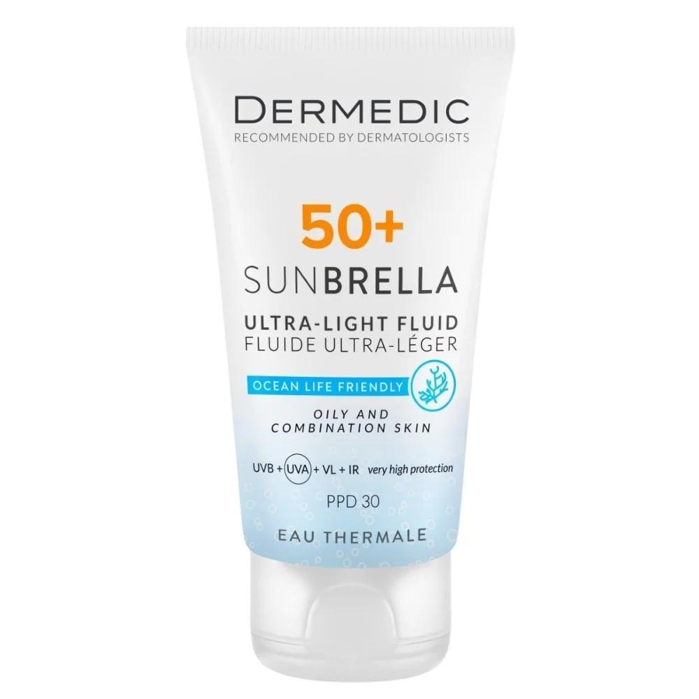DERMEDIC SUNBRELLA FLUIDE SPF50+ PEAUX MIXTES A GRASSES