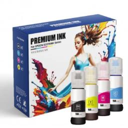Epson de 4 Bouteilles d'encre couleurs adaptable Alliance Ink T664