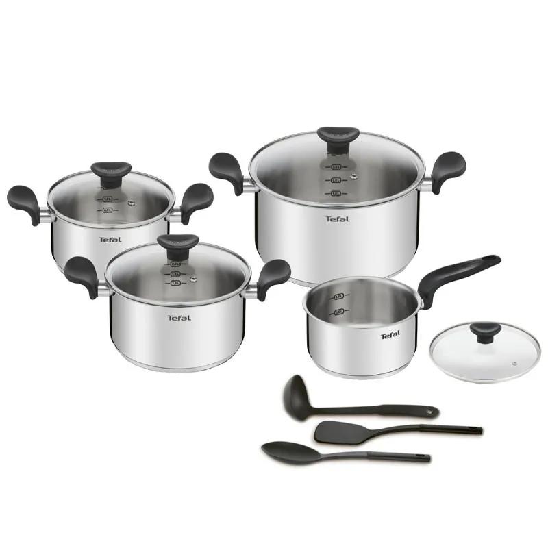 Tefal Batterie de Cuisine Primaire 11 Pièces E308SB74 Inox