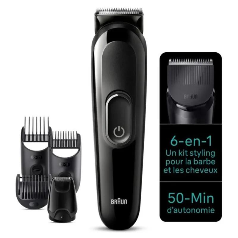 Braun Tondeuse Multifonctions 6 en 1 Rechargeable MGK3410