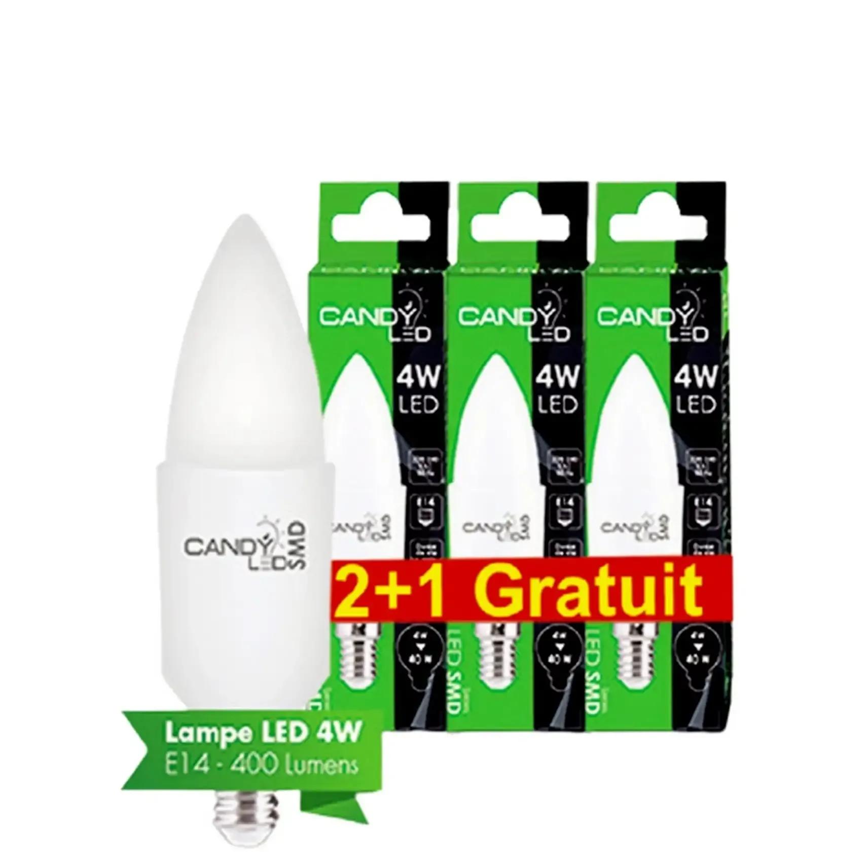 Unknown de 2 ampoules LED 4W e14