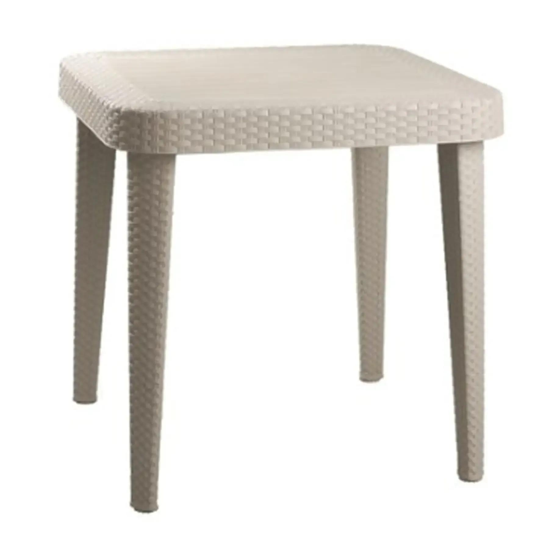 Table de jardin rotin Ibiza Grège