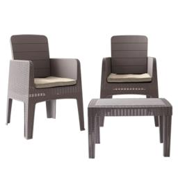 Salon de jardin Marichel taupe