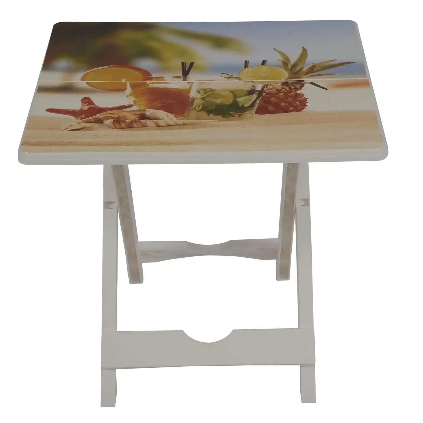 Table de jardin pliable en plastique