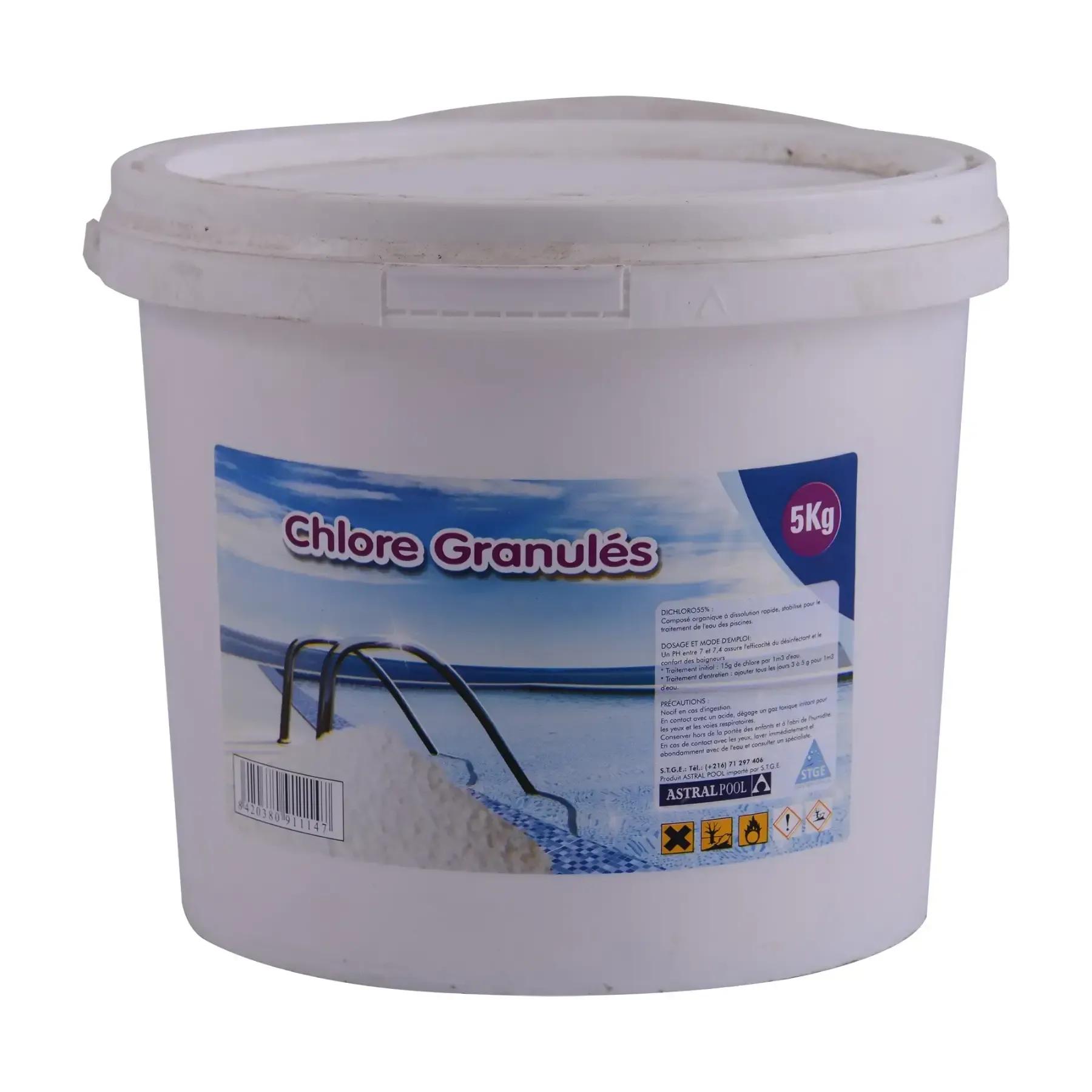 Chlore choc granulés 5Kg