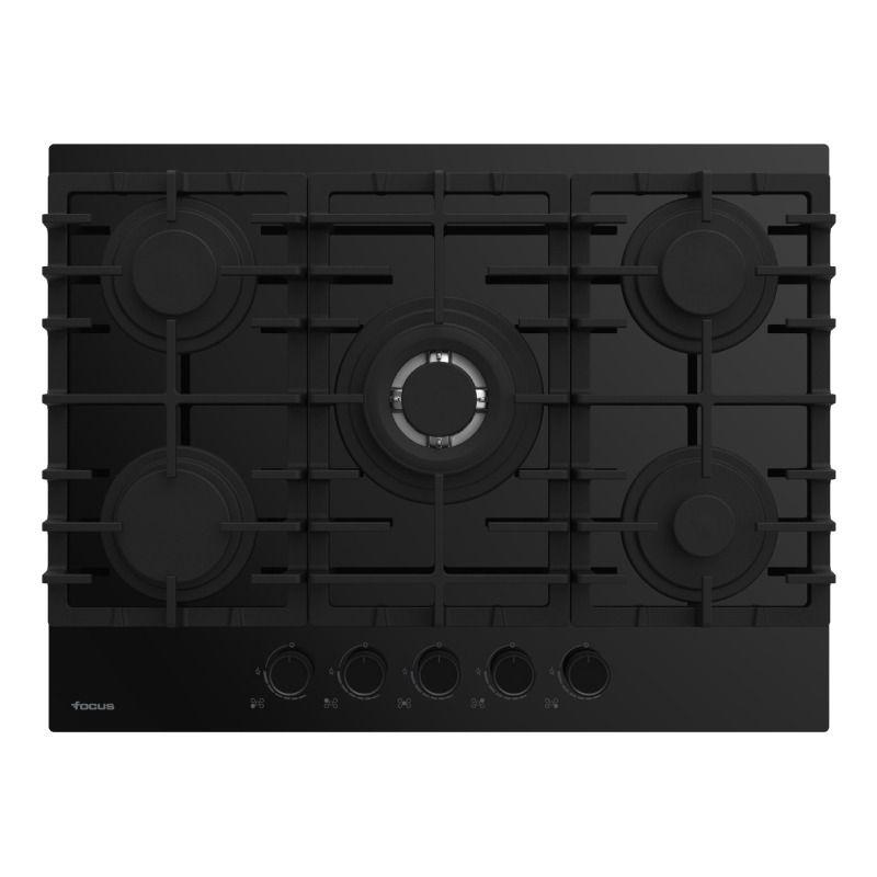 Focus Plaque de Cuisson 5 Feux Gaz 70 Cm F.406B Vitro