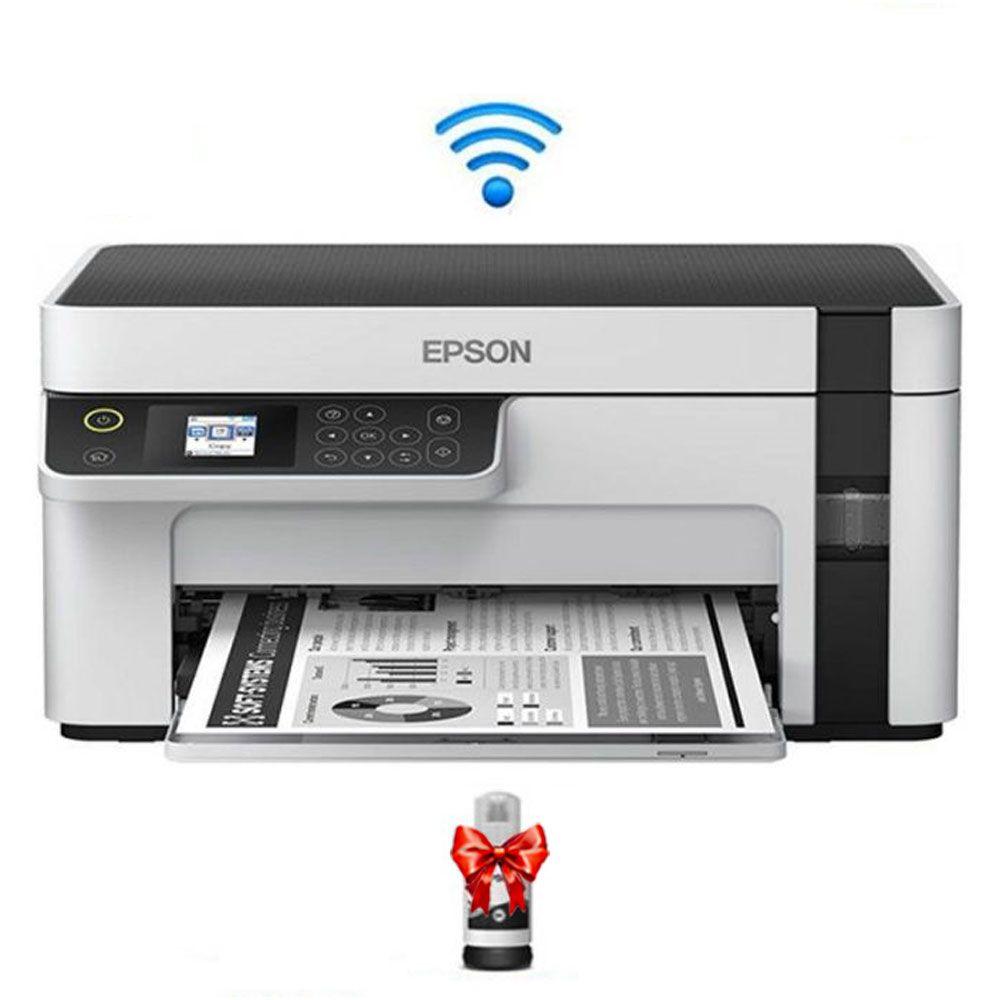 Epson Imprimante Jet d'encre Ecotank -M2120 Multifonction 3en1 Monochrome &