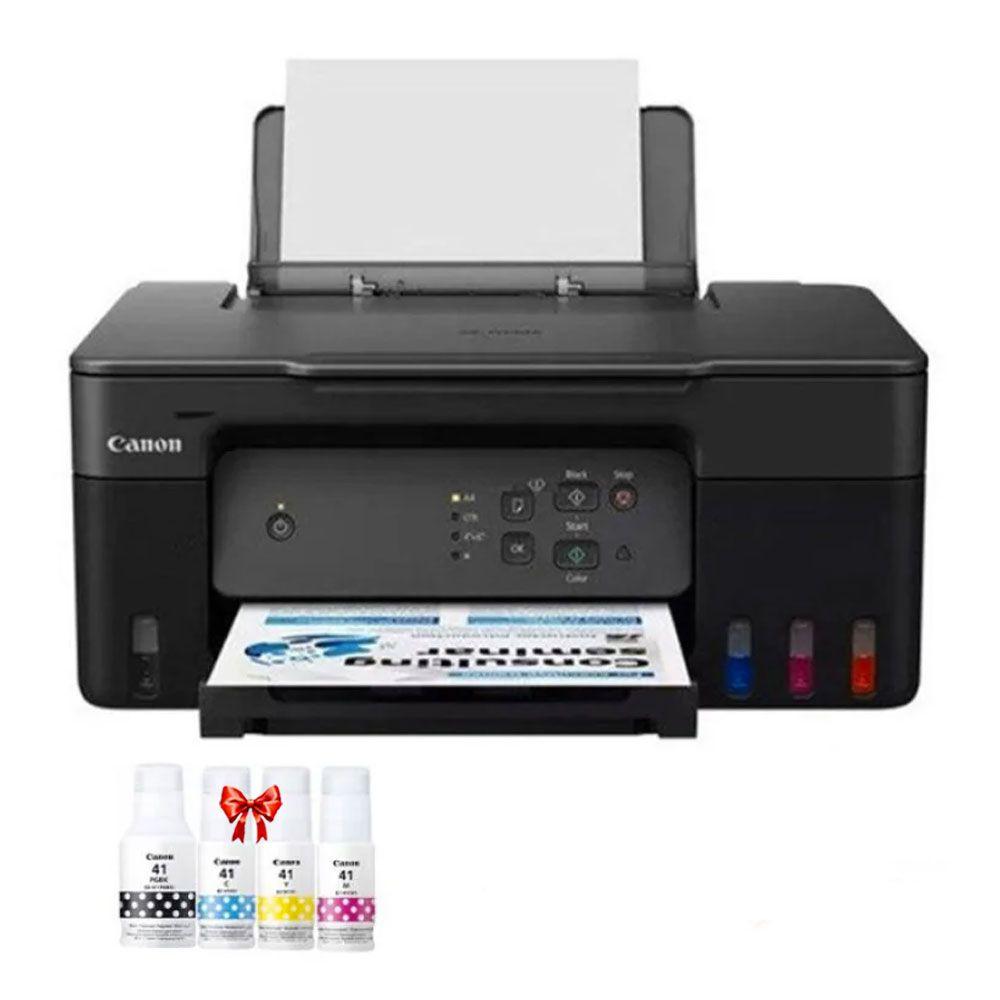 Canon Imprimante à Réservoir Intégré Jet D'encre 3en1 PIXMA G2430 Couleur + 4 Bouteilles d'encre