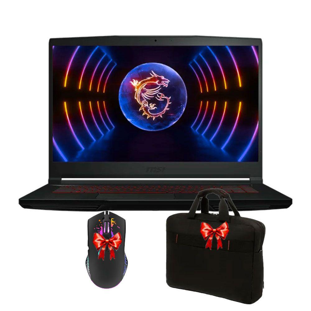 MSI Gaming Thin GF63 i5 12Gén SSD RTX 3050 6 G + Souris Gaming Sacoche