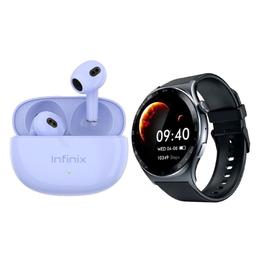 Infinix Montre Connectée XWATCH 3E + Écouteurs Sans Fil XBUDS XE31 Bluetooth