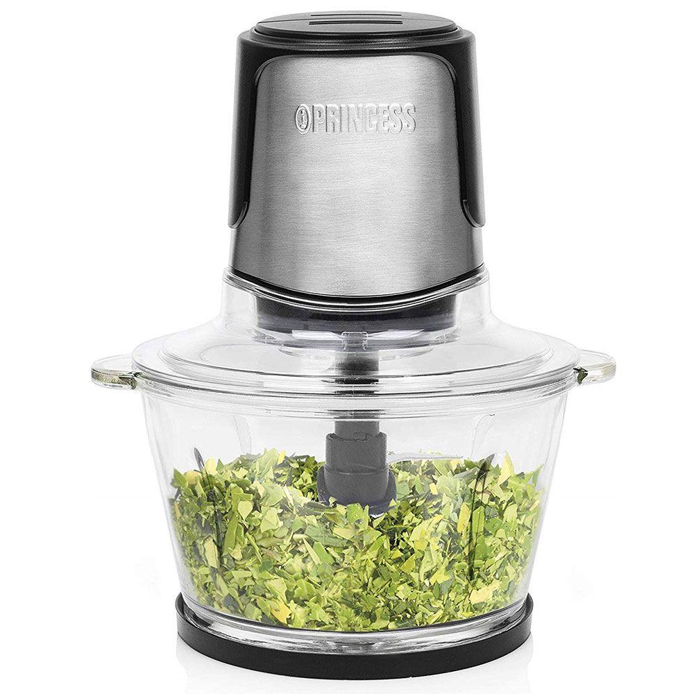 Hachoir Bol En Verre 221052 300W -Inox PRINCESS