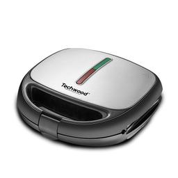 Techwood Appareil Panini 3en1 Gaufre Croque-monsieur TGCI-836 800W Inox